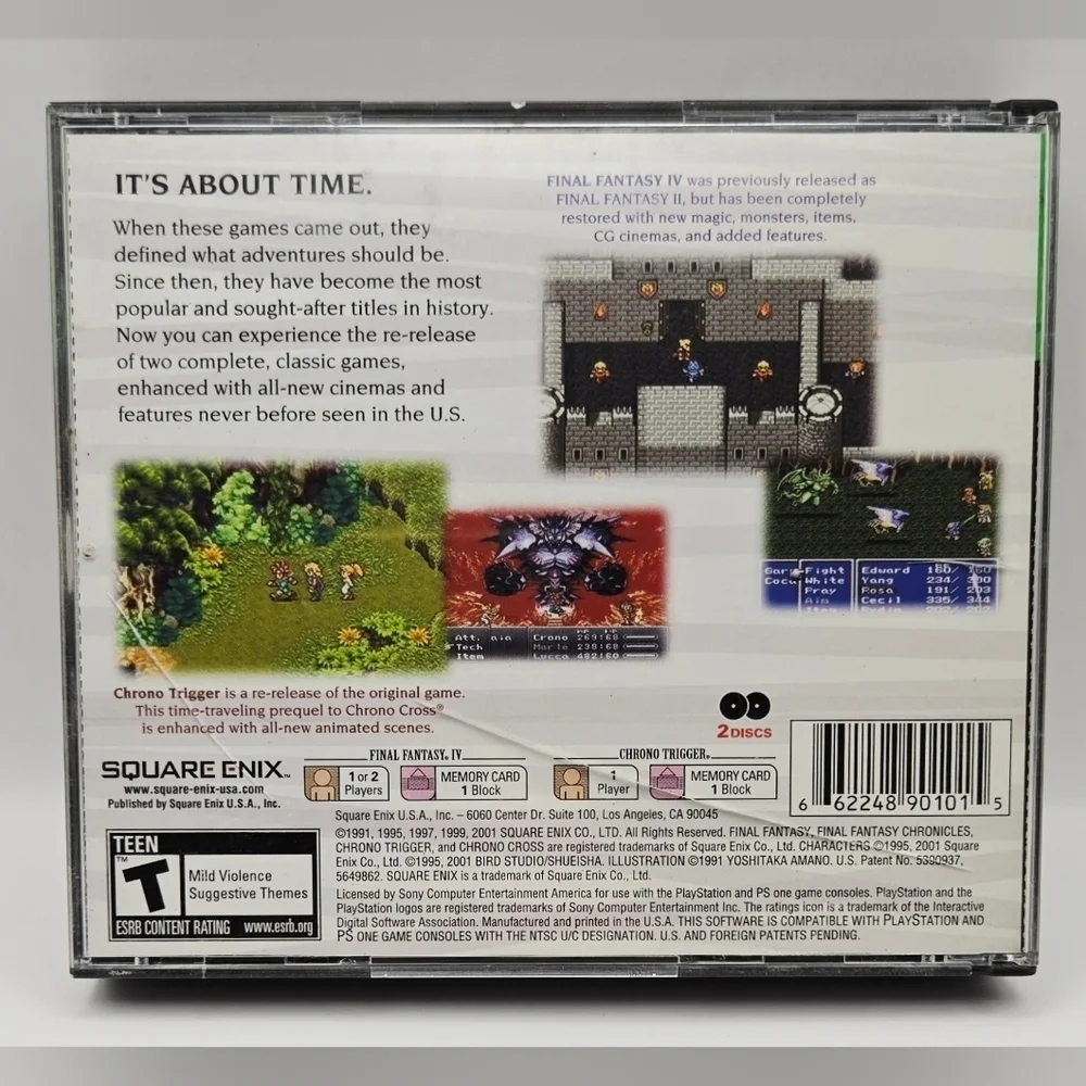 Final Fantasy Chronicles PS1 GH - Complete, 2 Discs, FF IV & Chrono - Picture 3 of 6